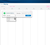 Interfaz web manager - Planning      - 2016 - Al hacer doble click sobre el calendario de la interfaz web, se abre un popup el cual te permite agregar un nuevo usuario, estos se van mostrando al costado. Interfaz web manager - Planning      - 2016 - Al hacer doble click sobre el calendario de la interfaz web, se abre un popup el cual te permite agregar un nuevo usuario, estos se van mostrando al costado.