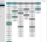 Interfaz web manager - Planning administrador  - 2016 - En el planning es possible ver durante la semana como se encuentran organizados los horarios, es posible editarlos. Interfaz web manager - Planning administrador  - 2016 - En el planning es possible ver durante la semana como se encuentran organizados los horarios, es posible editarlos.