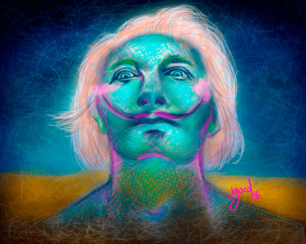 Retrato digital Salvador Dalí Retrato digital Salvador Dalí